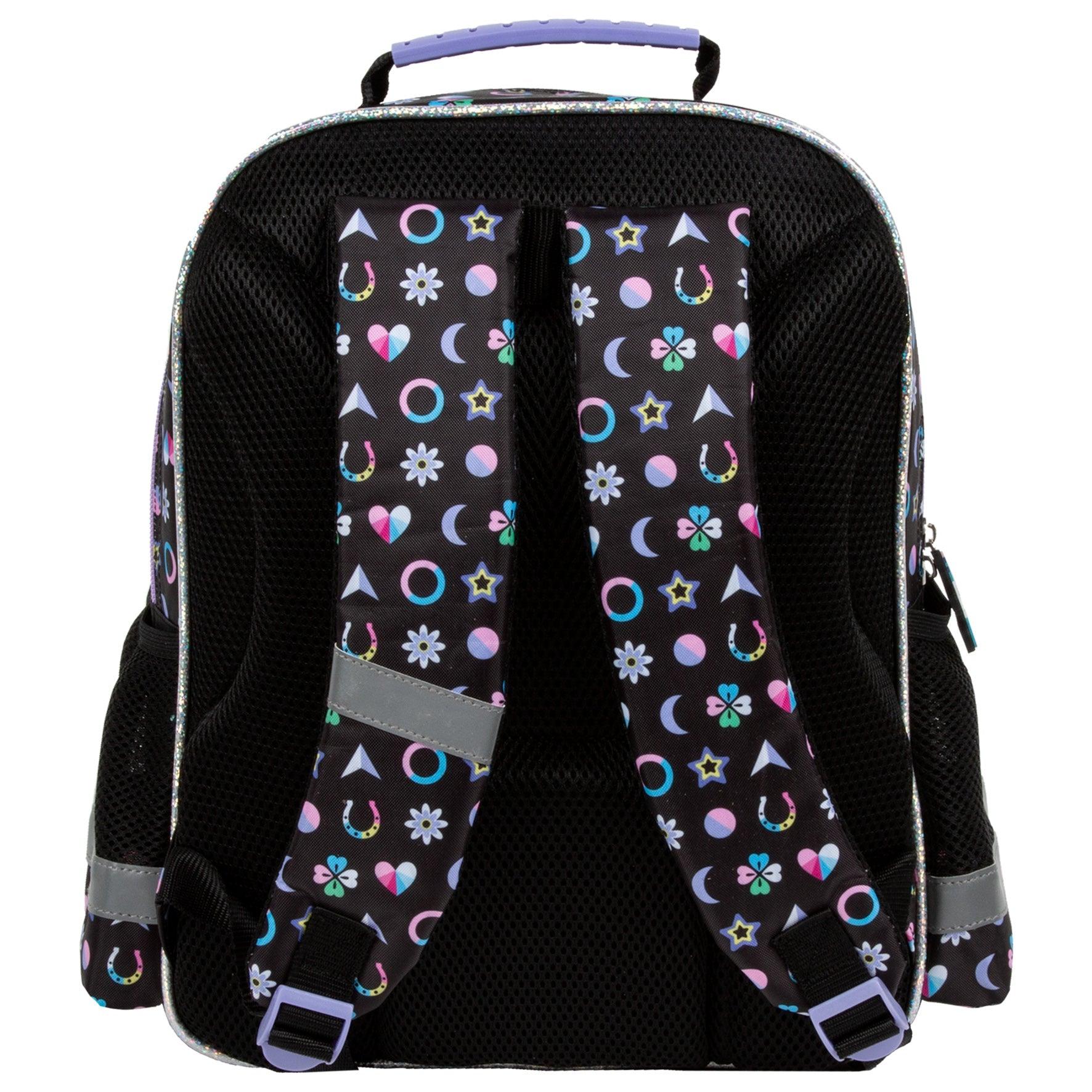 Comfort and functionality combined. This backpack is thoughtfully designed with multiple compartments for all your school essentials. Enjoy comfortable carrying with padded straps and an ergonomic back. And don't worry about safety - reflective tapes are included, along with a reinforced handle and bottom for durability.