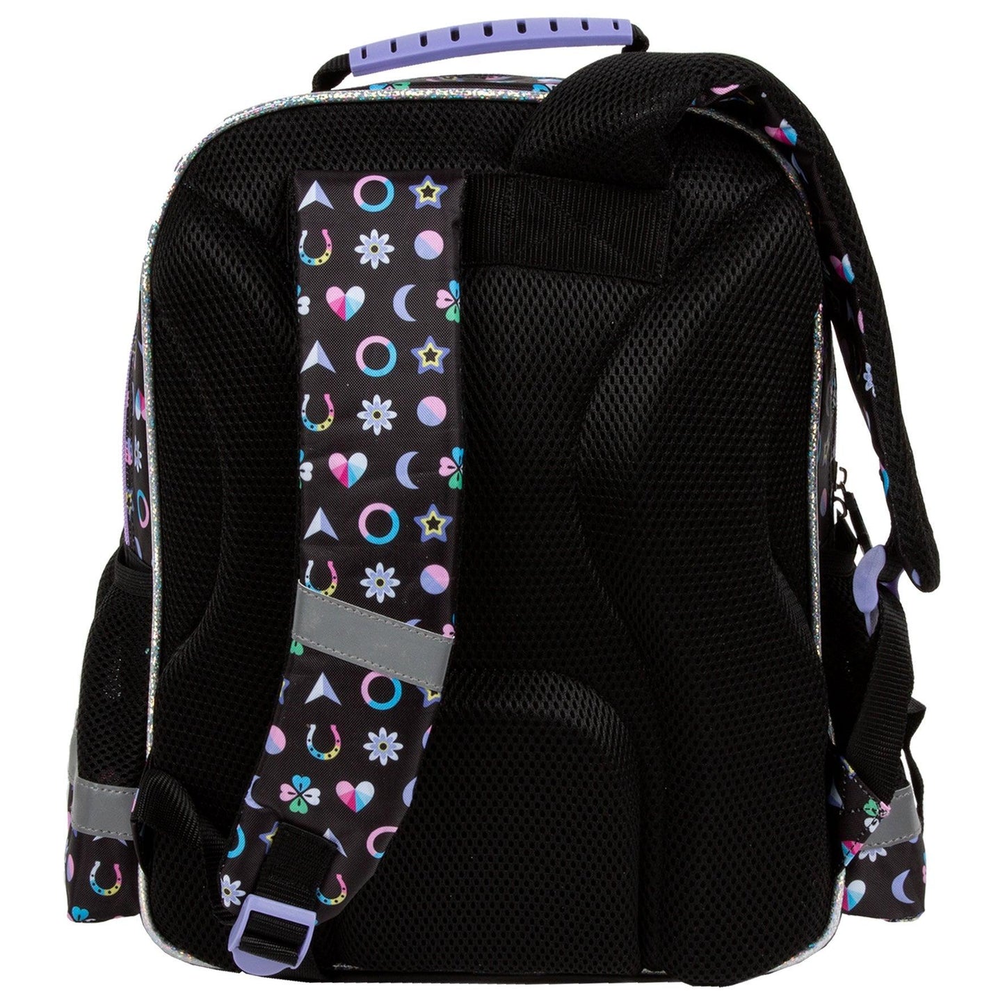 Comfort and functionality combined. This backpack is thoughtfully designed with multiple compartments for all your school essentials. Enjoy comfortable carrying with padded straps and an ergonomic back. And don't worry about safety - reflective tapes are included, along with a reinforced handle and bottom for durability.