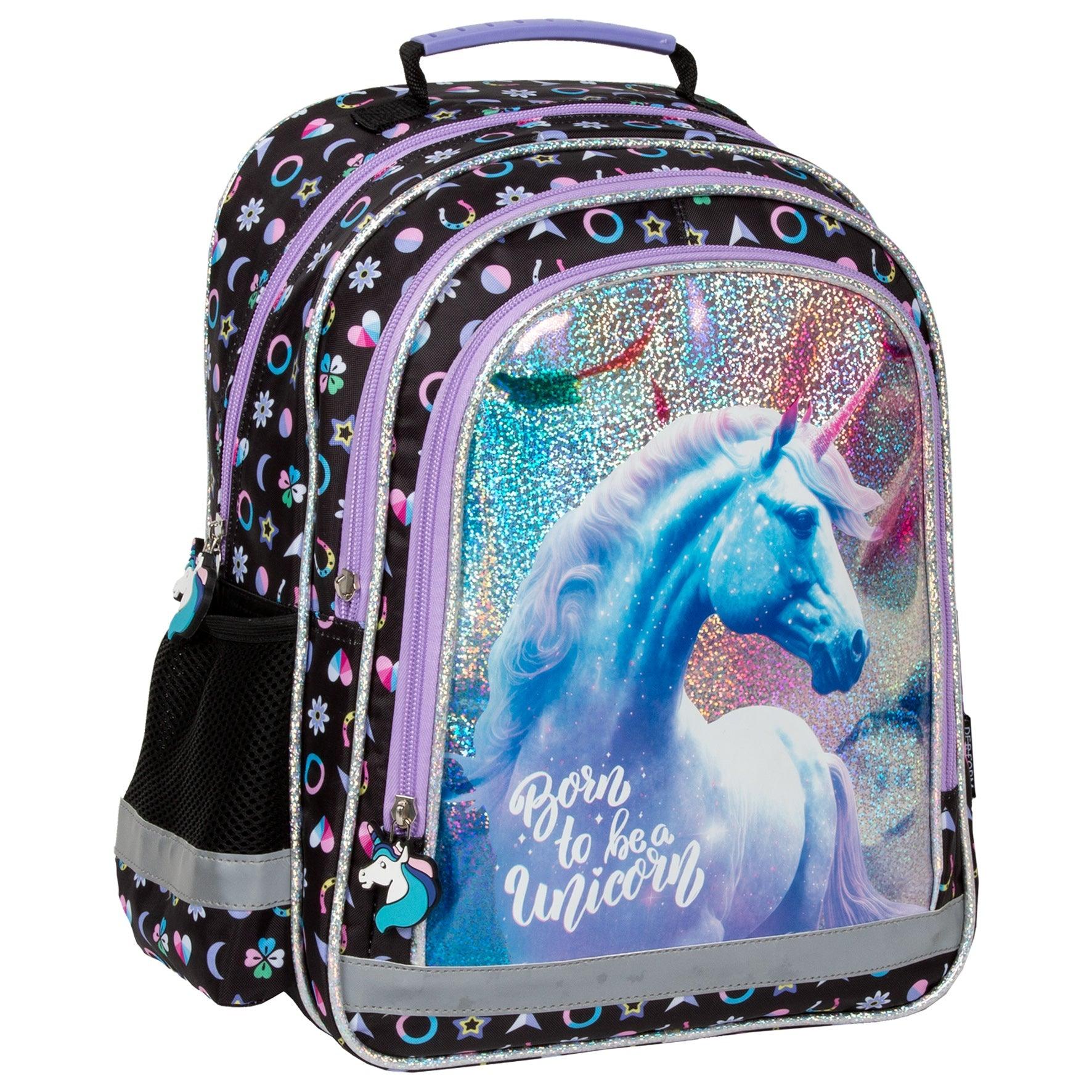 Comfort and functionality combined. This backpack is thoughtfully designed with multiple compartments for all your school essentials. Enjoy comfortable carrying with padded straps and an ergonomic back. And don't worry about safety - reflective tapes are included, along with a reinforced handle and bottom for durability.