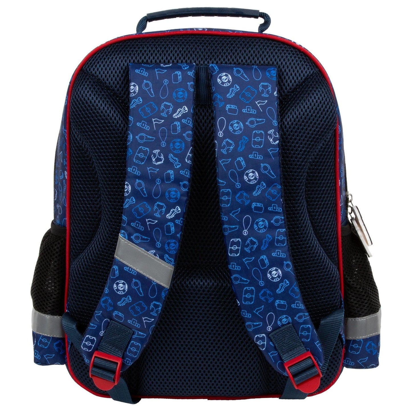 Comfort and functionality combined. This backpack is thoughtfully designed with multiple compartments for all your school essentials. Enjoy comfortable carrying with padded straps and an ergonomic back. And don't worry about safety - reflective tapes are included, along with a reinforced handle and bottom for durability.