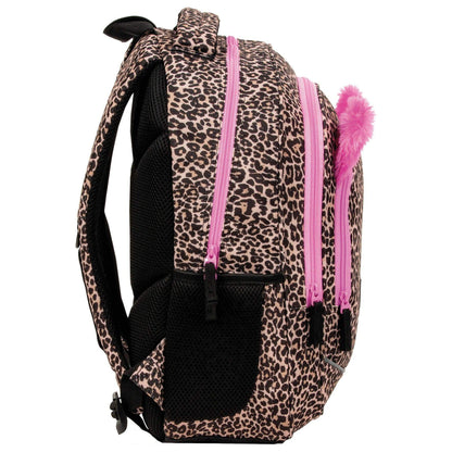 The predatory panther is a symbol of power, courage and majestic beauty. An extremely wild print combined with pink details and furry ears creates a dynamic and at the same time girly BackUP backpack. Unusual and eye-catching, this is a backpack for a girl full of energy and originality, who is not afraid to express her individual style.