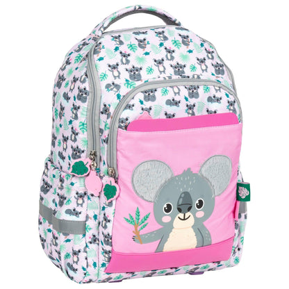 A lightweight and modern school backpack for the youngest primary school students. The backpack has a large and rigid main compartment with a compartment that will help the child keep order inside the backpack. This model also has a front pocket with an organizer and a key tag and a small pocket that can easily accommodate a lunch bag. In addition, the backpack is equipped with high-quality padded shoulder straps and an adjustable chest strap that can be individually adjusted to the child's needs.