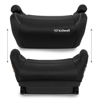 Ovan R129 ISOFIX i-size kids booster car seat for boys & girls at kidz section Ireland. Suitable for children from 125-150 cm tall. Stable base while driving for safety of the child. 3-point seat belt, removable upholstery, comfortable armrests, modern design, wide & deep seat. The wide seat filled with double EPE foam ensures comfort while traveling. Modern design makes the stand fit perfectly into the interior of any car. The upholstery is made of durable textile materials.