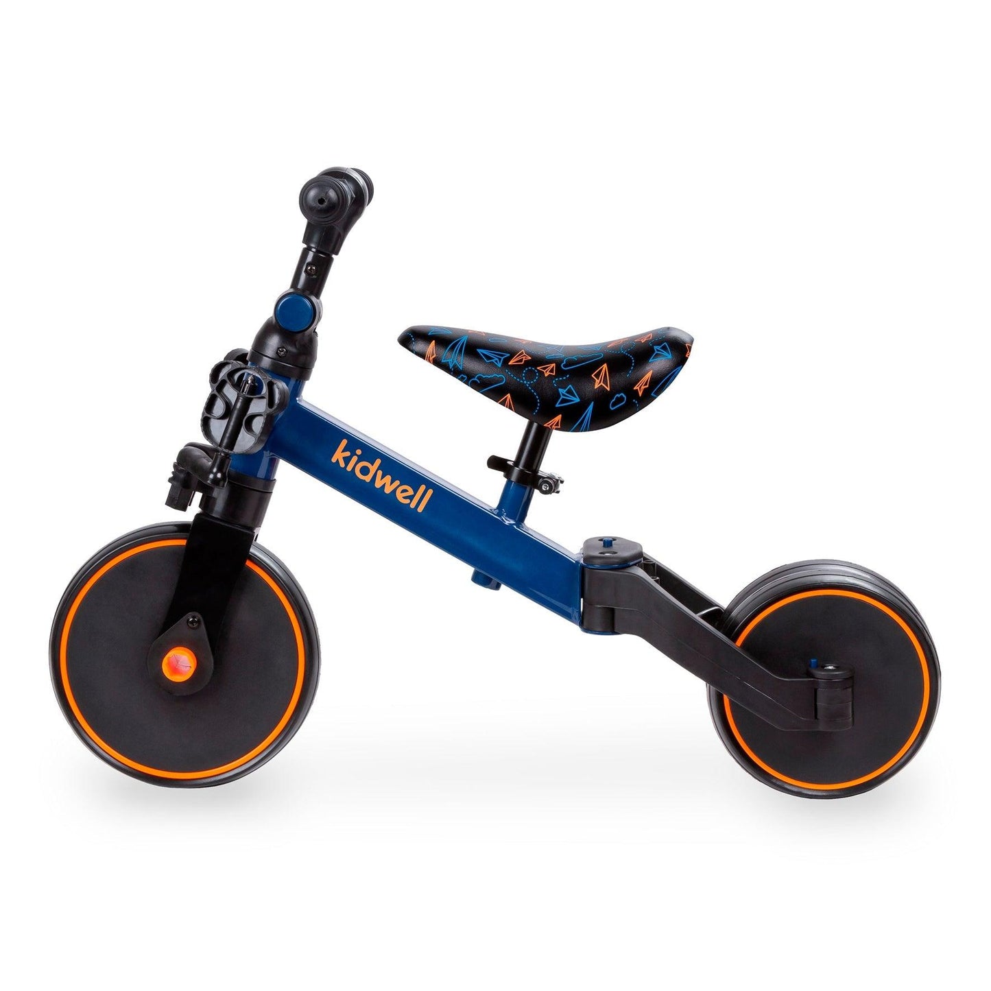 The PICO 3in1 bike is a perfect way for kids to learn how to ride a bike independently. With its ride-on, balance bike, and tricycle features, your child can easily acquire new skills. For more stability, unfold the rear wheels and your child can confidently start their ride by pushing with their legs, improving motor coordination. To learn how to balance on two wheels, simply fold the rear wheels into one wide wheel. And for a tricycle, unfold the rear wheels and attach the pedals.