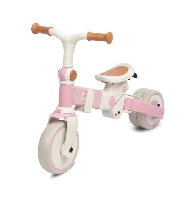 Faro by Toyz is a modern multifunctional tricycle. Modularity is the biggest advantage of the bike, which both parents and children will appreciate. The youngest children can use it as a classic tricycle pushed by their parents. This feature will work well on longer walks. The child can ride it independently, and when tired the seat can be quickly turned backwards and the backrest can be set in the reclining position.