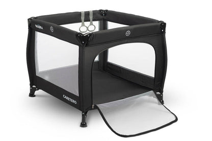 Light weight, practical and easy to operate square playpen. Quadra is perfect as a place for the baby to rest and play both at home and while travelling. Equipped with a soft mattress with a colourful design and stand-up learning handles. Matching carrier bag for easy transportation included.