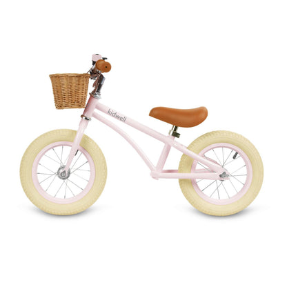 Classy vintage children balance bike for toddler kids age 3, 4 and 5 year old girls. Adjustable handlebar & saddle, this bicycle will grow with child. Inflatable 12 inch wheels. The bell will allow to warn others & stay safe while cycling. A hand-woven wicker basket. The durable construction made of steel. Ensure endless hours of safe & exciting play. The Classy bike is an ideal proposition for every parent & their child who focus on attention to detail & comfort of use.