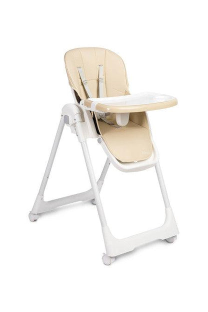 The Megalo foldable feeding & weaning high chair is light & comfortable for baby & infamt kids. Thanks to the ability to fold to a small size are the strong points of the product. A spacious seat with an adjustable tray and seat belts ensure that your baby can eat comfortably. The seat is covered with eco-leather upholstery, which is easy to remove and clean. The adjustable height of the chair allows you to choose the optimal setting depending on your needs.