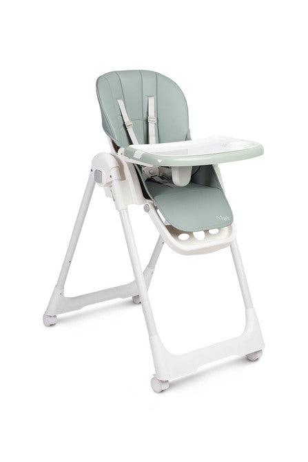 The Megalo foldable feeding & weaning high chair is light & comfortable for baby & infamt kids. Thanks to the ability to fold to a small size are the strong points of the product. A spacious seat with an adjustable tray and seat belts ensure that your baby can eat comfortably. The seat is covered with eco-leather upholstery, which is easy to remove and clean. The adjustable height of the chair allows you to choose the optimal setting depending on your needs.