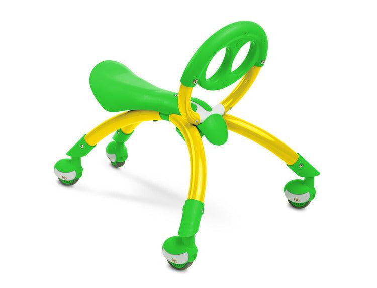 Beetle 2in1 is a push-walker and a ride-on vehicle that combines practical minimalism with loads of fun. It can aid walk-learning activities from 9 months. Its vivid colors an unique shape arouse curiosity in childrens minds and hearts, while the ease of manoeuvring is something that no other toy offers.