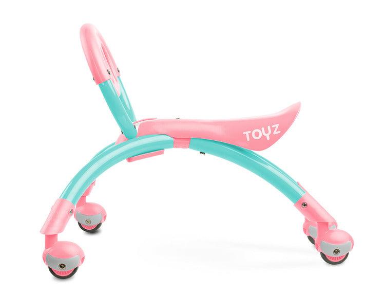 Beetle 2in1 is a push-walker and a ride-on vehicle that combines practical minimalism with loads of fun. It can aid walk-learning activities from 9 months. Its vivid colors an unique shape arouse curiosity in childrens minds and hearts, while the ease of manoeuvring is something that no other toy offers.