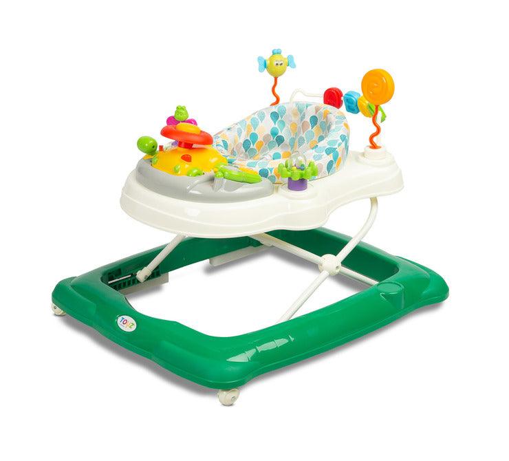 Stepp is designed to enhance and develop the child's motorical abilities, while delivering loads of fun. Stepp is equipped with a whole set of activity toys that can be easily accessed from the 360° rotating seat. Educational panel rattles, lights, melodies, squeakers and movable objects.