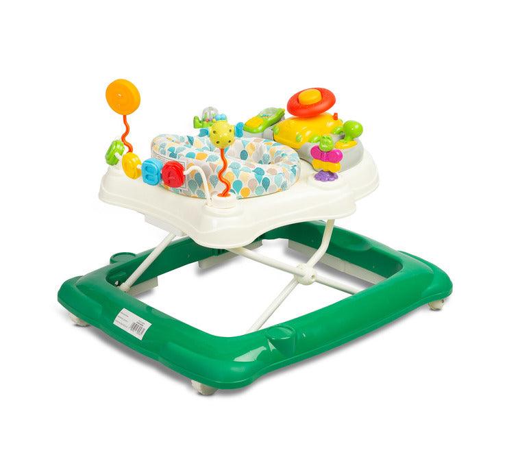 Stepp is designed to enhance and develop the child's motorical abilities, while delivering loads of fun. Stepp is equipped with a whole set of activity toys that can be easily accessed from the 360° rotating seat. Educational panel rattles, lights, melodies, squeakers and movable objects.