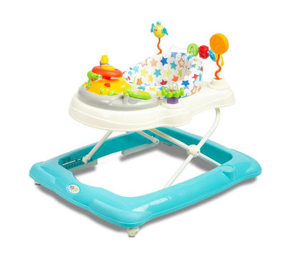Stepp is designed to enhance and develop the child's motorical abilities, while delivering loads of fun. Stepp is equipped with a whole set of activity toys that can be easily accessed from the 360° rotating seat. Educational panel rattles, lights, melodies, squeakers and movable objects.