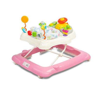 Stepp is designed to enhance and develop the child's motorical abilities, while delivering loads of fun. Stepp is equipped with a whole set of activity toys that can be easily accessed from the 360° rotating seat. Educational panel rattles, lights, melodies, squeakers and movable objects.