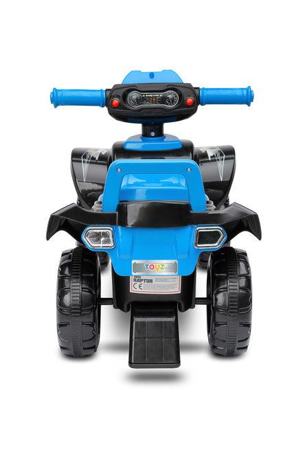 The MiniRaptor ride-on quad will helps in learning to walk and gives a lot of fun while doing it. All that thanks to the lights, buttons, melodies and sounds every little tike loves them.