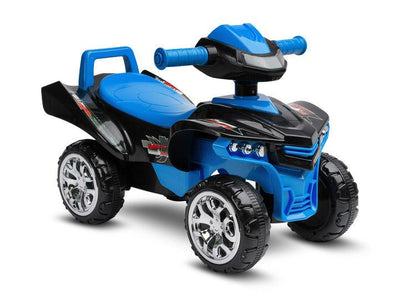 The MiniRaptor ride-on quad will helps in learning to walk and gives a lot of fun while doing it. All that thanks to the lights, buttons, melodies and sounds every little tike loves them.