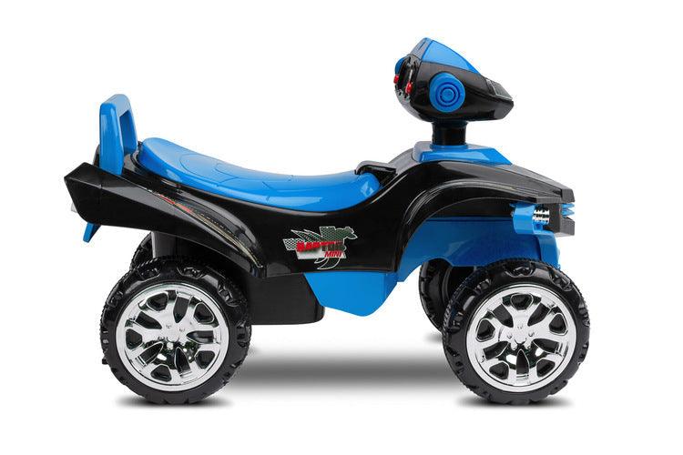 The MiniRaptor ride-on quad will helps in learning to walk and gives a lot of fun while doing it. All that thanks to the lights, buttons, melodies and sounds every little tike loves them.