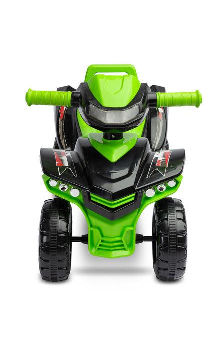 The MiniRaptor ride-on quad will helps in learning to walk and gives a lot of fun while doing it. All that thanks to the lights, buttons, melodies and sounds every little tike loves them.