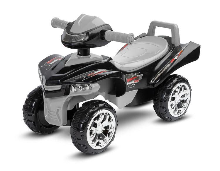 The MiniRaptor ride-on quad will helps in learning to walk and gives a lot of fun while doing it. All that thanks to the lights, buttons, melodies and sounds every little tike loves them.