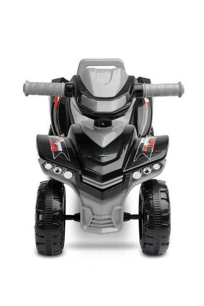 The MiniRaptor ride-on quad will helps in learning to walk and gives a lot of fun while doing it. All that thanks to the lights, buttons, melodies and sounds every little tike loves them.