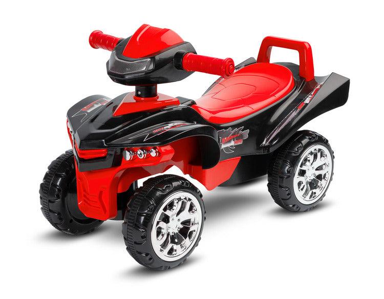 The MiniRaptor ride-on quad will helps in learning to walk and gives a lot of fun while doing it. All that thanks to the lights, buttons, melodies and sounds every little tike loves them.