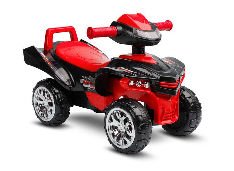 The MiniRaptor ride-on quad will helps in learning to walk and gives a lot of fun while doing it. All that thanks to the lights, buttons, melodies and sounds every little tike loves them.