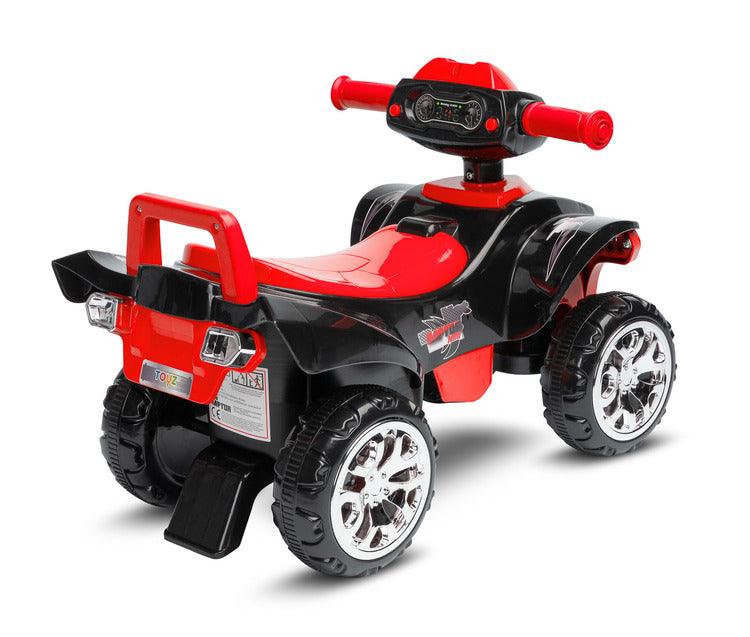 The MiniRaptor ride-on quad will helps in learning to walk and gives a lot of fun while doing it. All that thanks to the lights, buttons, melodies and sounds every little tike loves them.