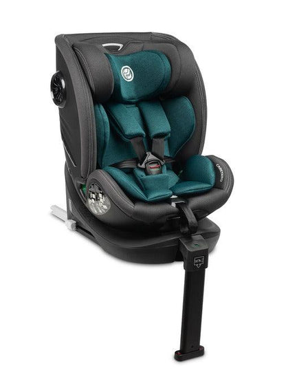 Fortis is a car seat for children with a height of 40 cm to 150 cm, which will provide comfort from the first moments of the child's life. Fortis meets i-Size approval standards, guaranteeing travel with the highest safety standards. Equipped with a stabilizing leg, it can be mounted in a car using ISOFIX hooks. The seat is equipped with an integrated button that is also responsible for adjusting the inclination and rotating the seat 360 degrees.