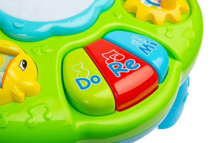 Educational Musical ZOO Table from TOYZ is an electronic novelty for the youngest. The table is equipped with a speaker playing different melodies depending on the toy the child is playing with.