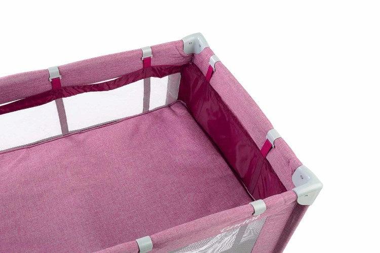 Made some smart adjustments to the well known Basic model. It turned out to be so good, we decided to award it with a big PLUS. The most important addition is the second floor lever. It helps in childcare during the early stages (up to 9 kg) making every parent's life easier. Also the wheels are a handy extra – they allow to move the playpen around with ease. Our another goal was to make the Basic PLUS playpen elegant. We used solid and durable Melange fabrics for the upholstery.