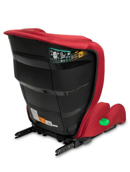 Nimbus car seat is an i-Size seat designed for older children with a height of 100 to 150 cm (corresponding to the age of approx. 4 to 12 years). It is mounted with car seat belts and IsoFix to ensure a safe journey for children, and the gently tilting backrest allows for optimal installation in various vehicles. A comfortable journey is guaranteed by the 11-step headrest adjustment and 2-step seat tilt adjustment. Nimbus allows you to detach the backrest, so you can also use it as a booster.