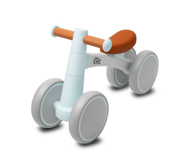 OTTO is a balance bike for the youngest, which will make learning to keep balance great fun on walks with their parents. Its metal frame ensures solidity of the structure, and the wheels made of flexible EVA foam guarantee driving comfort. OTTO is very easy to assemble, and its unusual appearance and interesting color scheme will catch the eye of every parent.