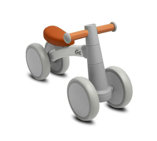 OTTO is a balance bike for the youngest, which will make learning to keep balance great fun on walks with their parents. Its metal frame ensures solidity of the structure, and the wheels made of flexible EVA foam guarantee driving comfort. OTTO is very easy to assemble, and its unusual appearance and interesting color scheme will catch the eye of every parent.