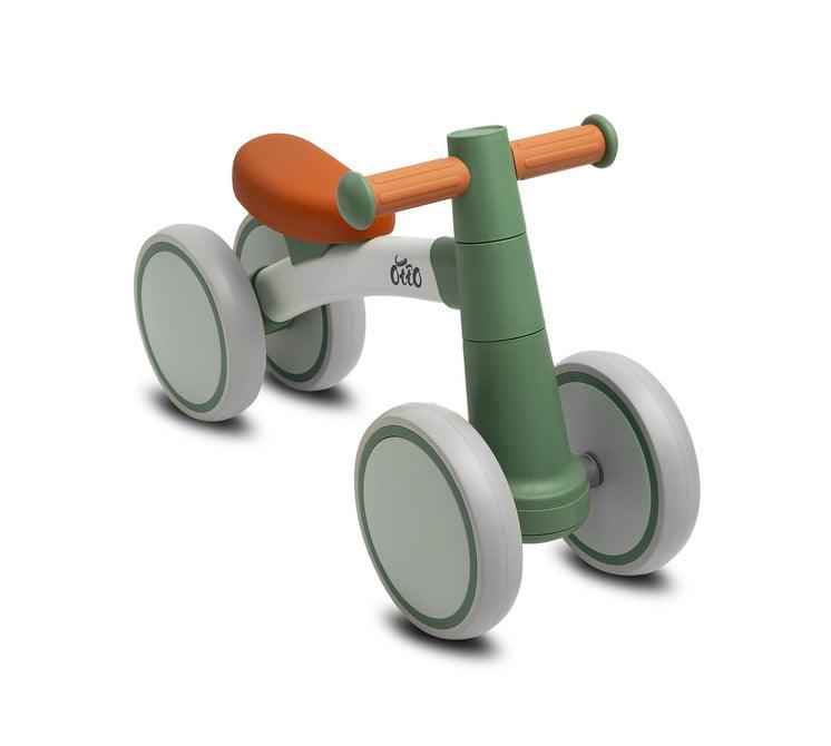 OTTO is a balance bike for the youngest, which will make learning to keep balance great fun on walks with their parents. Its metal frame ensures solidity of the structure, and the wheels made of flexible EVA foam guarantee driving comfort. OTTO is very easy to assemble, and its unusual appearance and interesting color scheme will catch the eye of every parent.