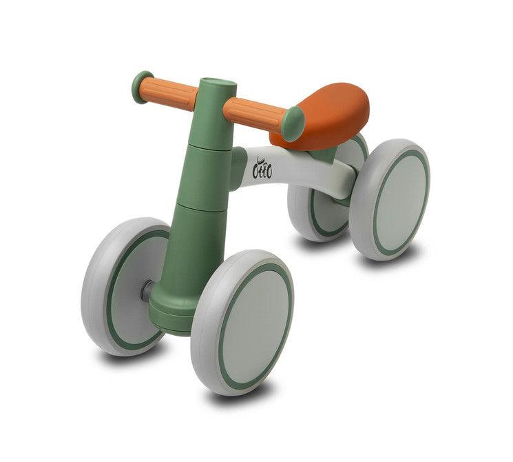 OTTO is a balance bike for the youngest, which will make learning to keep balance great fun on walks with their parents. Its metal frame ensures solidity of the structure, and the wheels made of flexible EVA foam guarantee driving comfort. OTTO is very easy to assemble, and its unusual appearance and interesting color scheme will catch the eye of every parent.