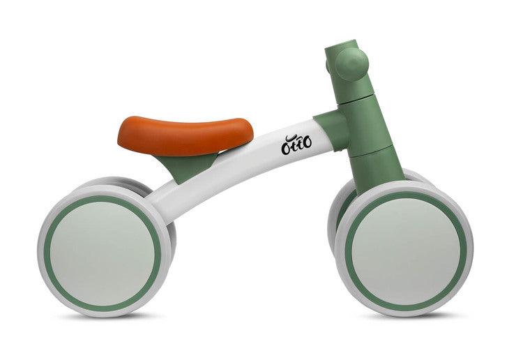 OTTO is a balance bike for the youngest, which will make learning to keep balance great fun on walks with their parents. Its metal frame ensures solidity of the structure, and the wheels made of flexible EVA foam guarantee driving comfort. OTTO is very easy to assemble, and its unusual appearance and interesting color scheme will catch the eye of every parent.