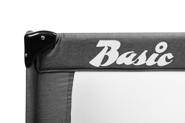 Perfect product for parents who seek a lightweight (weighs less than 9 kg!), portable travel cot, that will serve well on the road and at home. Its simple, yet sturdy construction guarantees safe usage and reliability. Unique design and a great price are features that will appeal to each and every parent. The BASIC travel cot comes equipped with a mattress and a handy carrier bag.
