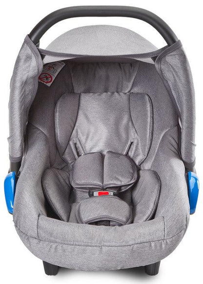 The Musca car seat is a perfect complementation of our Camini travel systems. Lightweight and can be easily installed in the car or on the stroller frame. Whenever you need to make a trip with your child, a car seat/stroller frame combo is the best option for you and your child. The Musca car seat can be used through your baby’s first year of life (until exceeding 10 kg of weight). You will always transport your child rearward-facing which is the safest option. Complies with the European norm ECE R44/04.