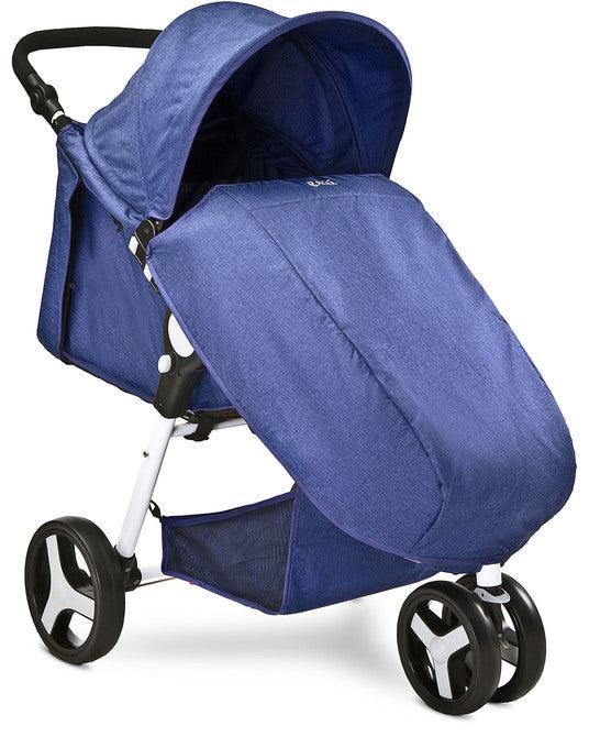 Frii stroller is a jogger-type buggy made for active parents. Three large wheels, high manouverability, compact chasis and double handle, all of these features help in conquering all paths and sidewalks. The Frii stroller can be easily adjusted to the parent's needs. The handle has a wide height setting range (75 to 105 cm!). The stroller folds in half without the need of removing the canopy or the bumper and the whole process boils down to pressing a button and pulling a strap. Easy and quick!