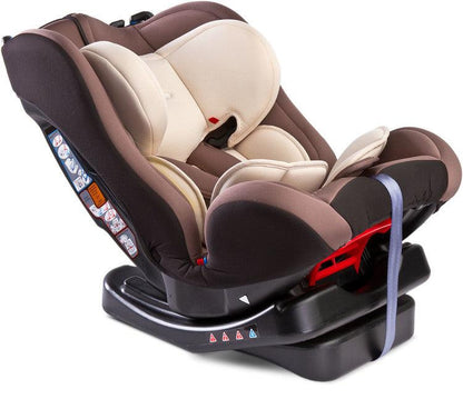 Combo seat (0-25 kg) means it can accompany the child through his or hers first 5 years of life. High quality fabrics, sturdy construction and solid manufacturing are just some of the combo stron points. 4-step seat incline helps in selecting the perfect seating position for the child and the adjustable headrest gives more comfort and safety during every trip. Car seat for children weight 0-25kg (group 0,I, II), rearward or forward-facing installation, 4 positions of seat incline adjustment.