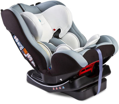 Combo seat (0-25 kg) means it can accompany the child through his or hers first 5 years of life. High quality fabrics, sturdy construction and solid manufacturing are just some of the combo stron points. 4-step seat incline helps in selecting the perfect seating position for the child and the adjustable headrest gives more comfort and safety during every trip. Car seat for children weight 0-25kg (group 0,I, II), rearward or forward-facing installation, 4 positions of seat incline adjustment.