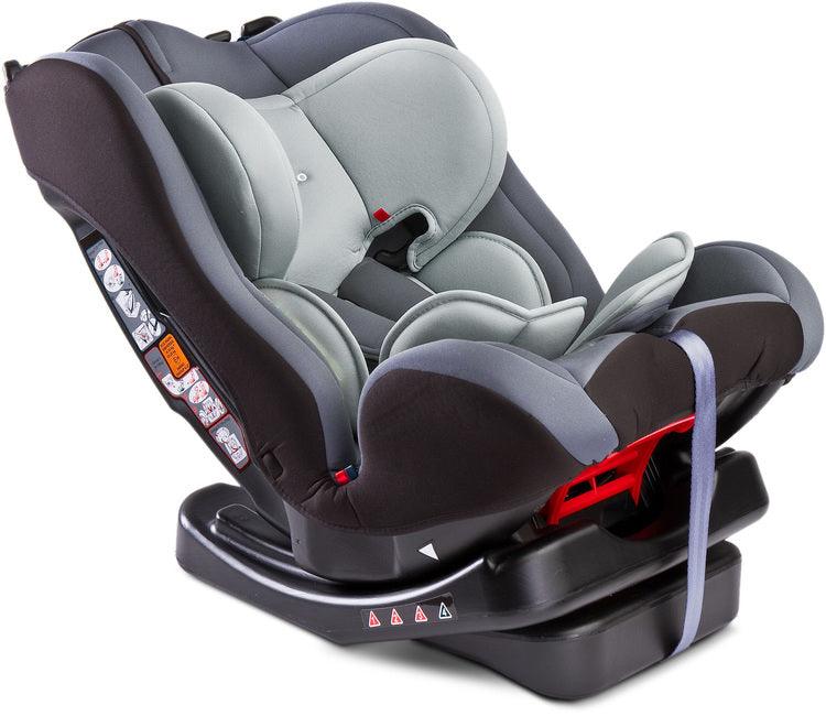 Combo seat (0-25 kg) means it can accompany the child through his or hers first 5 years of life. High quality fabrics, sturdy construction and solid manufacturing are just some of the combo stron points. 4-step seat incline helps in selecting the perfect seating position for the child and the adjustable headrest gives more comfort and safety during every trip. Car seat for children weight 0-25kg (group 0,I, II), rearward or forward-facing installation, 4 positions of seat incline adjustment.