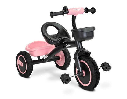 Tricycle Embo it's a bike that makes walks with your child enjoyable. Embo is characterized by a solid metal frame and durable foam wheels. Equipped with two baskets that are perfect for carrying toys and any other necessary accessories.