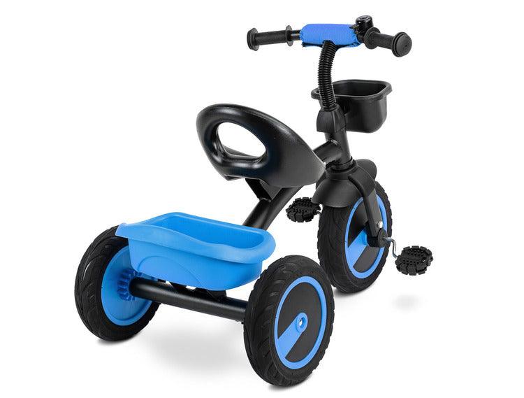 Tricycle Embo it's a bike that makes walks with your child enjoyable. Embo is characterized by a solid metal frame and durable foam wheels. Equipped with two baskets that are perfect for carrying toys and any other necessary accessories.