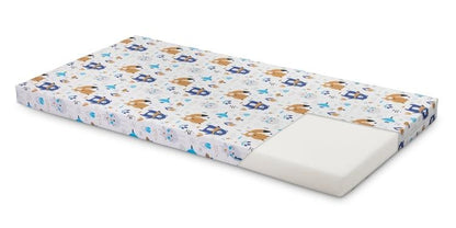 Cot insert is a perfect choice for parents who are looking for a comfortable and durable solution at affordable price. Thick layer of a foam (6 cm) will provide comfortable and peaceful sleep. Soft case is extremely durable, and in case of getting dirty, you can easily remove and wash it. It fits a cot of 120x60x6 cm dimensions. The mattress is filled with polyurethane foam of average softness h1-h2. It is reversible on both sides.