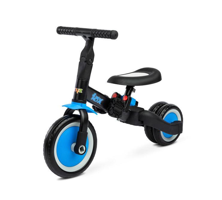 Fox is a clever, multifunctional bike, which is changing with your child's development. Thanks to unusual construction it can be used by a child above one-year-old. Fox can do even four functions, tricycle bike without pedals, classic tricycle with pedals, balance bike, two wheels bike with pedals. Due to these possibilities, Fox can easily adapt to small users and can serve them for many years. Foam wheels make that bike anytime's ready to use, and his light construction encourages long play!