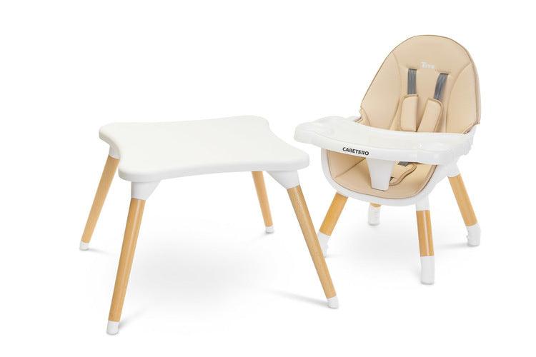 Tuva is a high chair that combines a unique Scandinavian style with functionality. Thanks to their simple design, they can be quickly adapted to the needs of the child. With a few movements (without removing the legs) it turns from a high chair into a stylish chair + table set. Tuva is made of high-quality materials, which makes it durable and safe. It has five-point belts and additional protection at the tray, which prevents the baby from slipping.