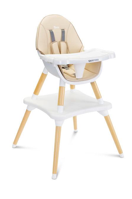 Tuva is a high chair that combines a unique Scandinavian style with functionality. Thanks to their simple design, they can be quickly adapted to the needs of the child. With a few movements (without removing the legs) it turns from a high chair into a stylish chair + table set. Tuva is made of high-quality materials, which makes it durable and safe. It has five-point belts and additional protection at the tray, which prevents the baby from slipping.