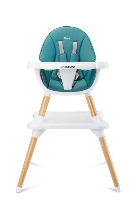 Tuva is a high chair that combines a unique Scandinavian style with functionality. Thanks to their simple design, they can be quickly adapted to the needs of the child. With a few movements (without removing the legs) it turns from a high chair into a stylish chair + table set. Tuva is made of high-quality materials, which makes it durable and safe. It has five-point belts and additional protection at the tray, which prevents the baby from slipping.